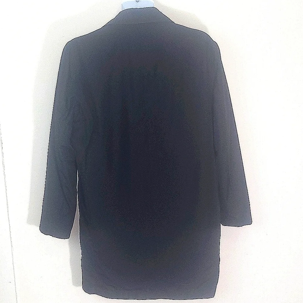Banana Republic Jacket Black Zipper button lined size Medium M